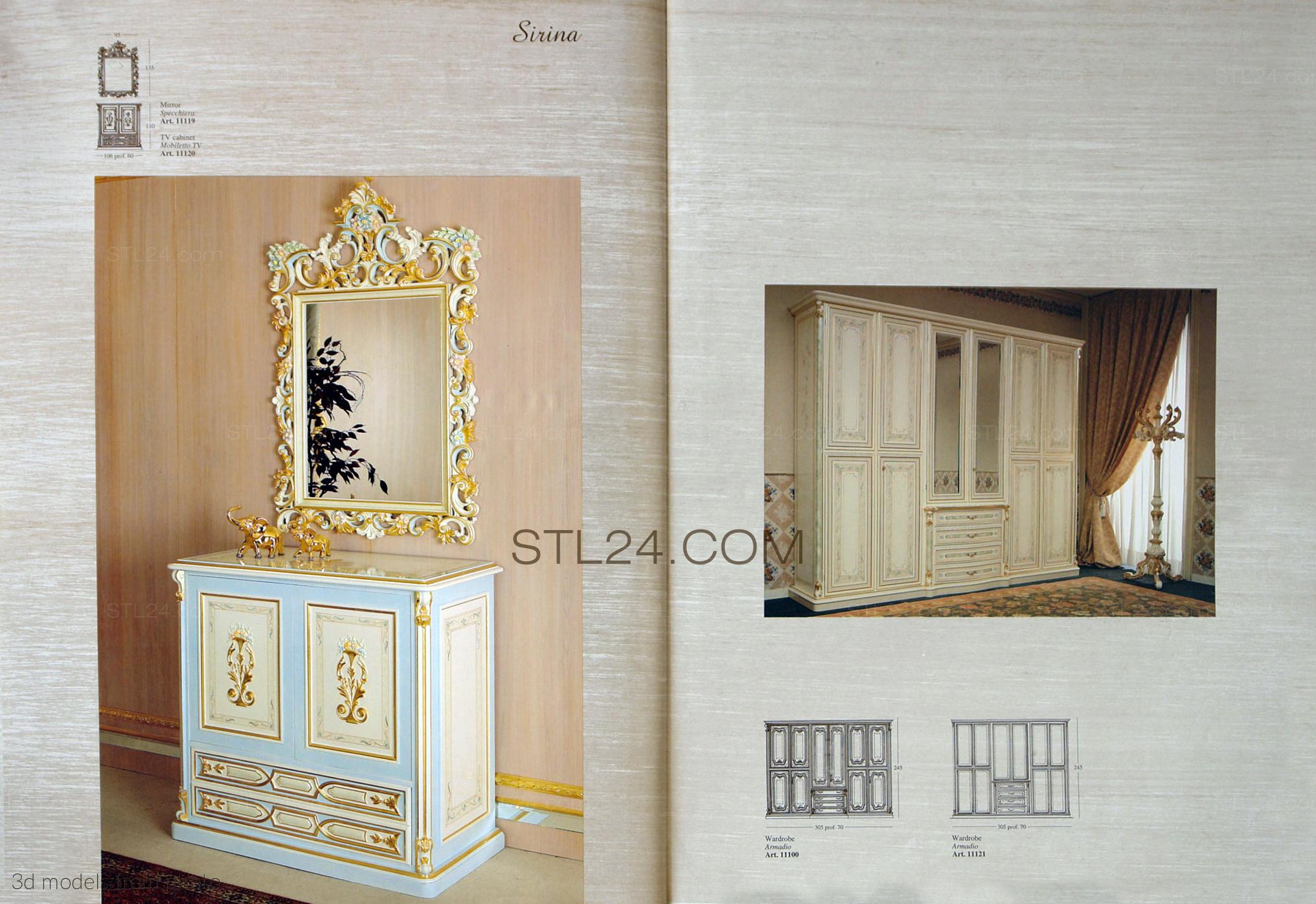 Итальянская мебель на заказ (ITALIAN FURNITURE_0139 -  | 3D model 3DSMAX / OBJ / STL) 3D модель для ЧПУ станка